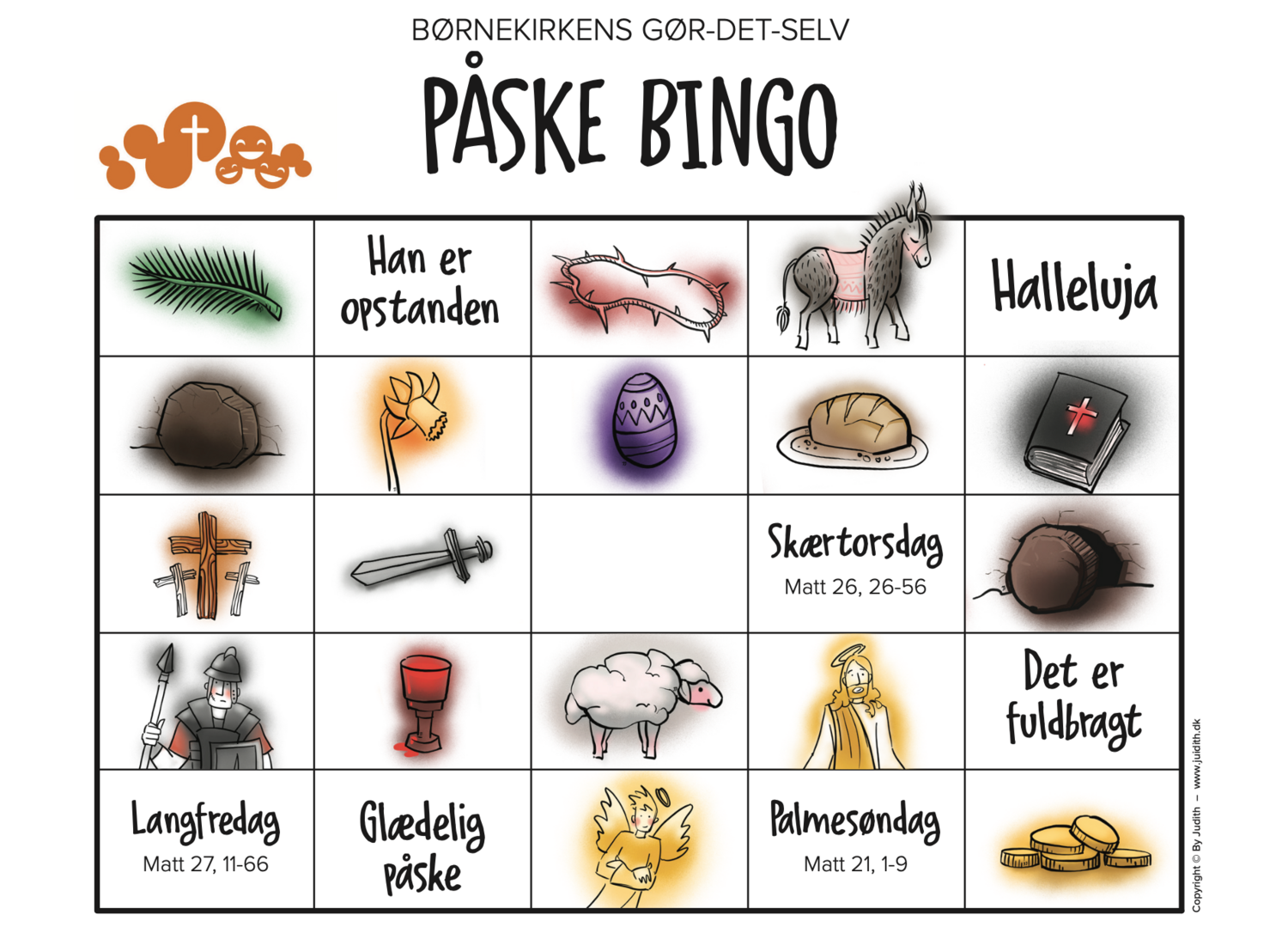 Påskebingo