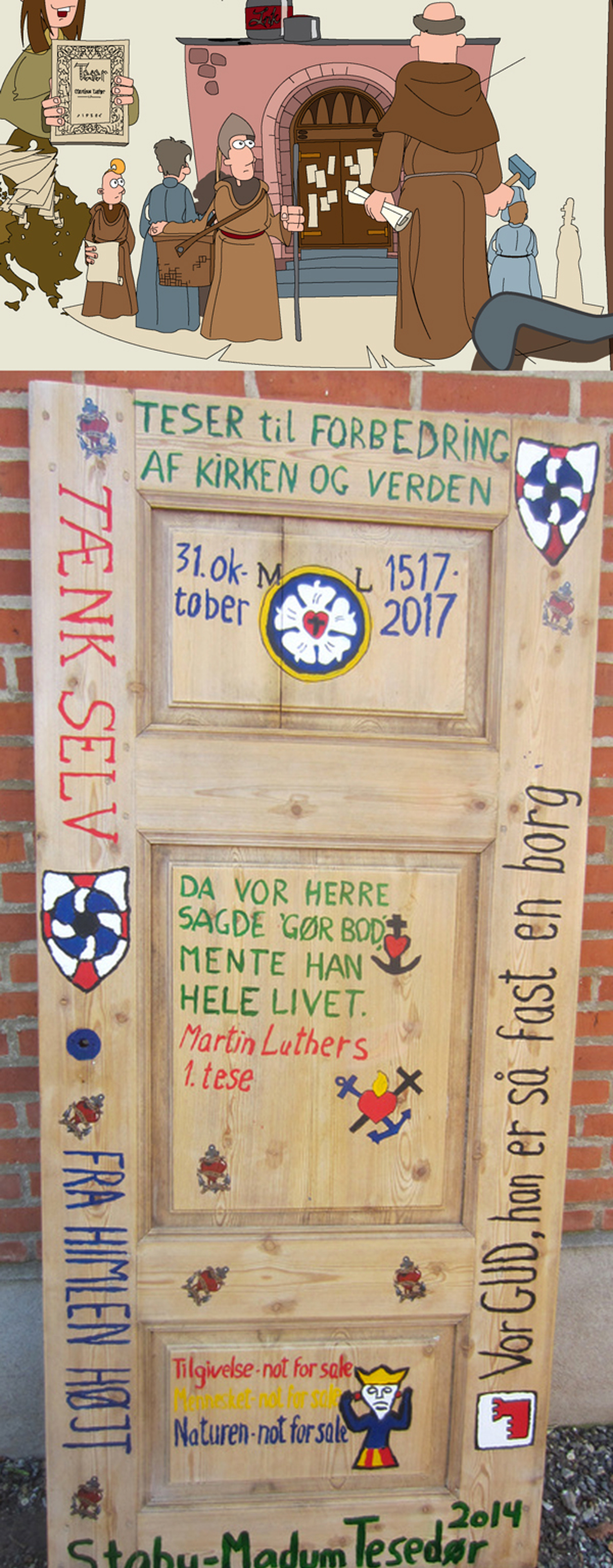 Luthers teser og en dør!