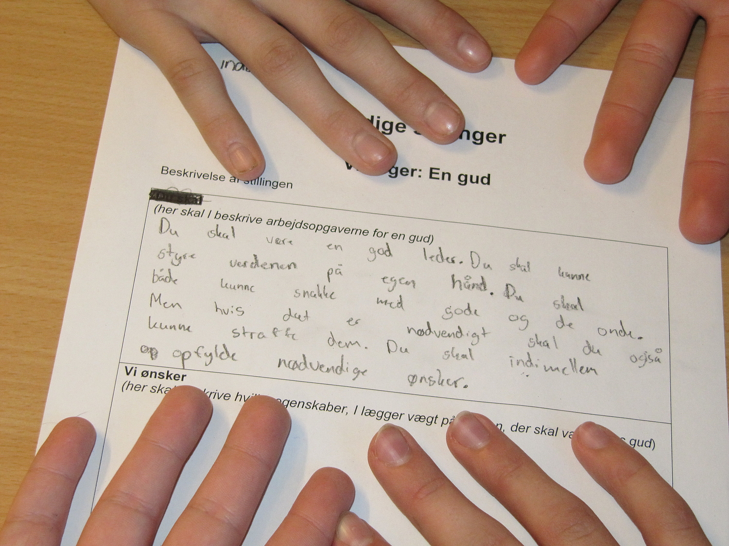 Vi søger en Gud