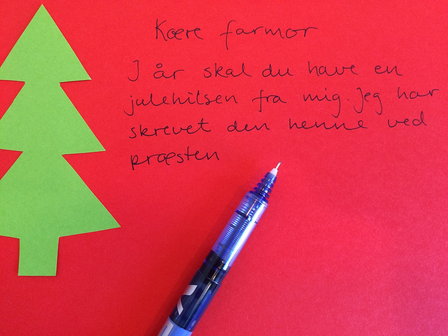 Julebrev til bedsteforældre