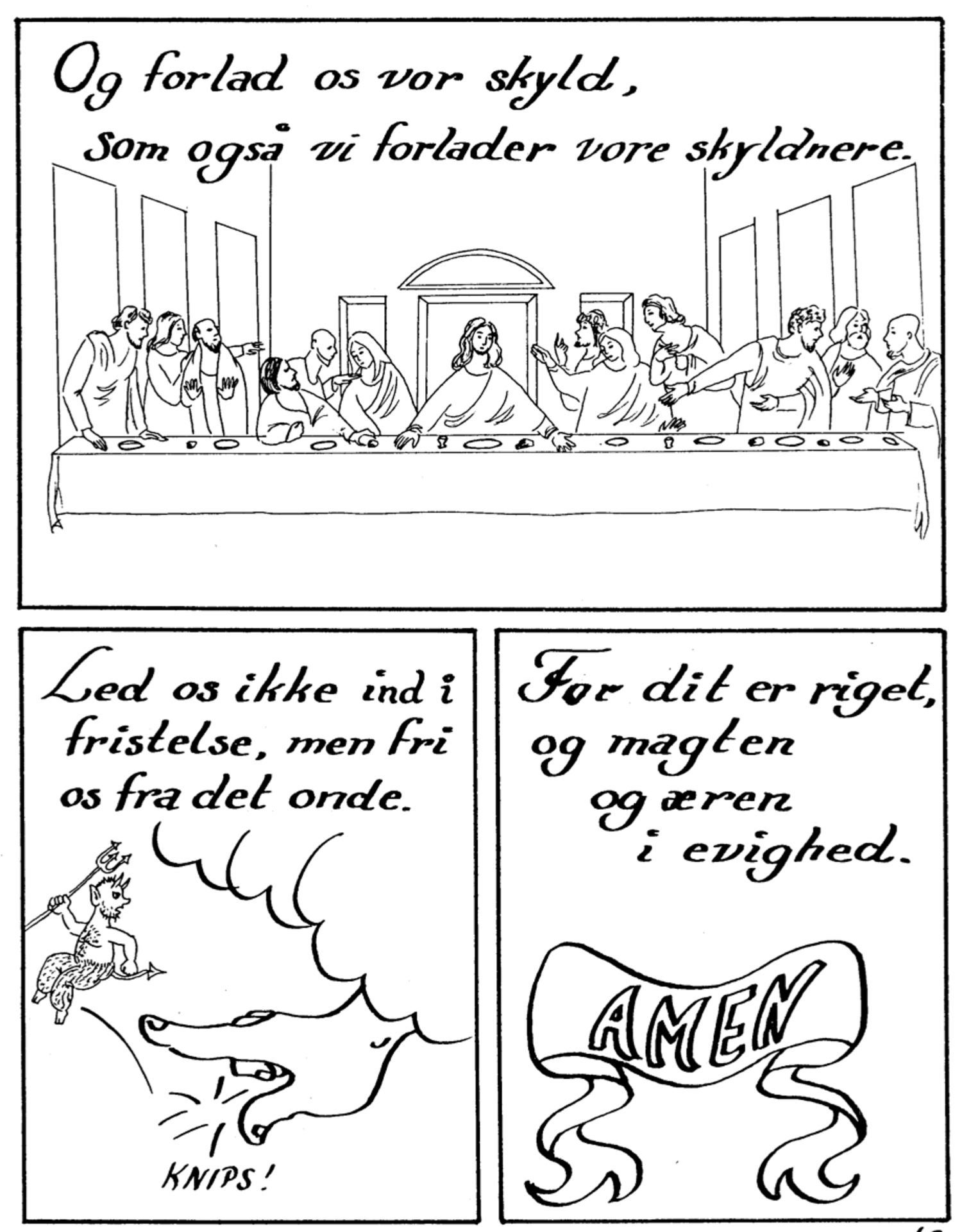 Fadervor som kalkmalerier