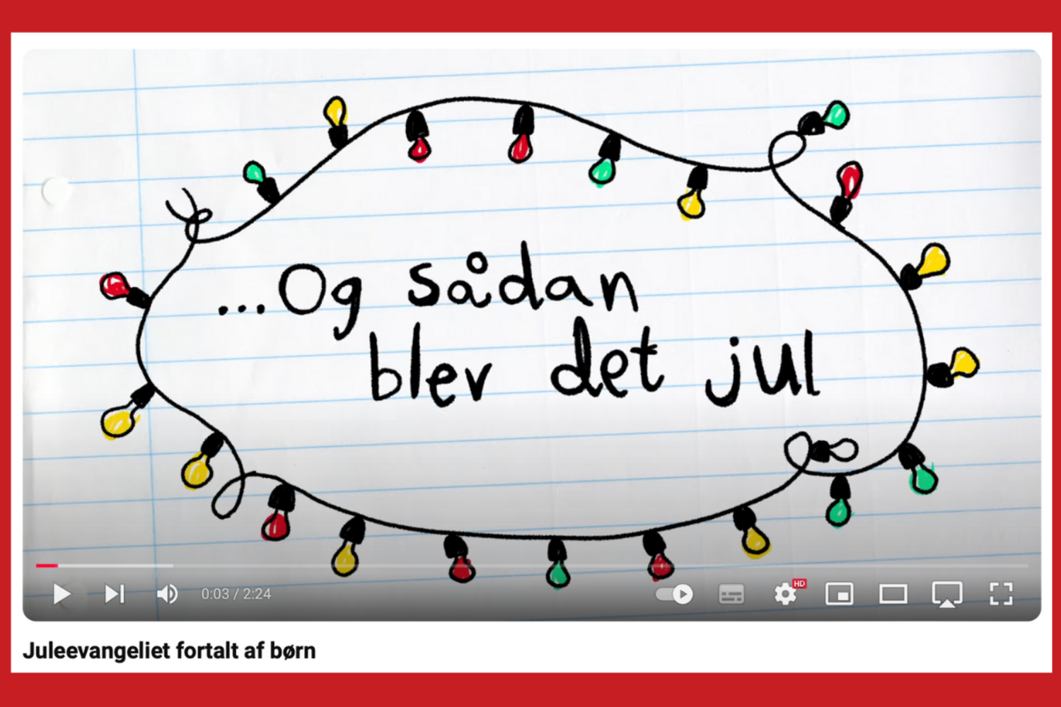 Juleevangeliet fortalt af børn