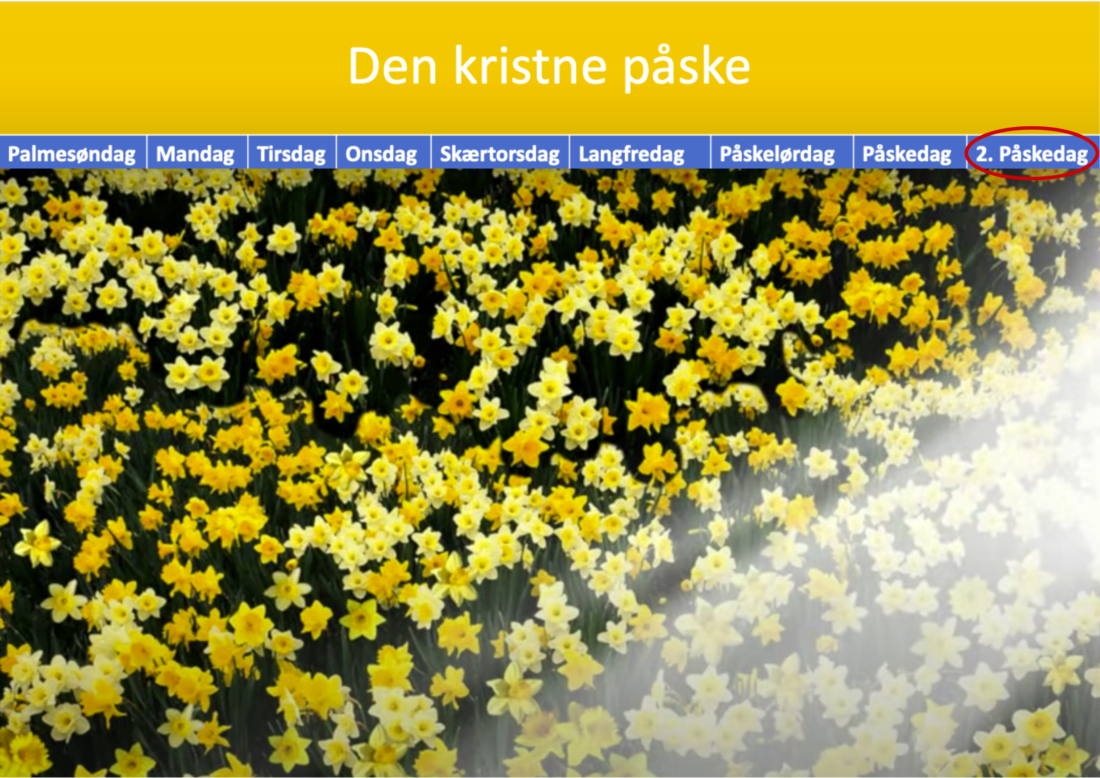 2. påskedag som fjernundervisning